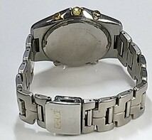 訳あり 腕時計 SEIKO Dolce TITANIUM 7T39-6A10 10BAR シルバー盤 純正バンド 電池交換済_画像7