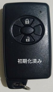 初期化済トヨタ純正スマートキー 2ボタン ヴィッツ ラクティス ベルタ カローラ基盤番号271451-0091 新品電池サービス②