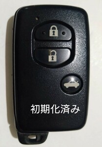 初期化済トヨタ純正スマートキー ８６ マークＸ ＳＡＩ等 基盤番号271451−5300 新品電池サービス⑦使用感あり