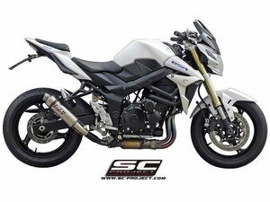 【国内在庫】SC-PROJECT SCプロジェクト GP M2 チタン スリップオンサイレンサー 消音バッフル付属 SUZUKI スズキ GSR 750 '10-17 マフラー