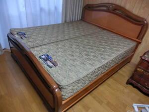 France Bed フランスベッド ツインベッド幅８５㎝ｘ2キングベッド高密度連続スプリング防ダニ防菌防臭加工素材使用
