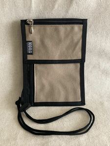 [KORG] neck pouch distinguished family Korg synthesizer enterprise thing purse wallet sakoshu small articles smartphone storage etc. rare unused not for sale 