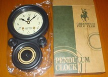 新品 ポロ クラブ グリニッジ 振り子 時計 POLO CLUB GREENWICH PENDULUM CLOCK _画像1