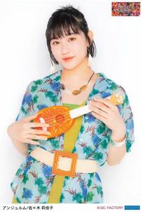 アンジュルム【佐々木莉佳子】 ハロ☆ガチャC賞 ソロA5ワイドサイズ生写真　Hello! Project 2019 SUMMER「beautiful」「harmony」