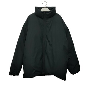 MIJI / 無印良品 メンズ ダウンジャケット ブラック XLサイズ ポリエステル シンプル 無地 大きいサイズ 保温性抜群 a-1116