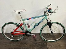 ヴィンテージ！1990年代 Bianchi MTB フルサスペンション！ビアンキ MARTINI RACING マルティーニレーシング マウンテンバイク 現状品_画像2