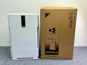 ⑪ ほぼ未使用品 ダイキン 空気清浄機 クリアフォース MCZ65ME8-W 除湿/加湿/脱臭/集塵 最大適用床面22畳 動作確認済み