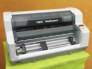 [A18279] NEC MultiImpact 700XAN 水平型ドットプリンタ LAN／パラレル接続 ▼現状品 印字チェック済みだけどインクリボンなしのため特価！