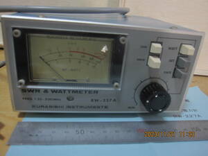 クラニシ　SWR/POWER　メーター　１３０～５００Mhz　　RW-227A　２００W