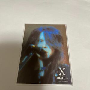 X JAPAN FILM GIG トレカ カード hide YOSHIKI Toshl TAIJI xjapan PATA HEATH グッズ ジャパメタ V系 フィルムギグ ヴィジュアル系 b