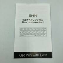 【通電確認済】Ewin Bluetooth 超軽量 薄型　キーボードios android Windows mac対応/Y12177-P2_画像3