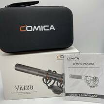 【通電確認済】COMICA VM20 ショットガンマイク 外付けマイク カメラマイク /Y12218-G1_画像1