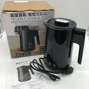 【通電確認済】電気ケトル 温度調節付 電気ポット 0.8L/Y12530-Q3