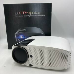 【未検品通電確認済み】LED Projector プロジェクター 高画質 PSE認証/Y12393-W 