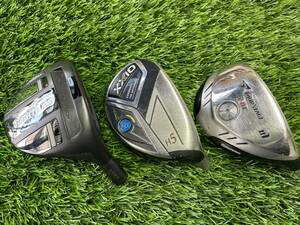 ★ヘッド3個セット まとめ★ADAMS TIGHTLIES FW 16度 XXIO H5 23度 TOURSTAGE X-UT 101W 17度 アダムスゼクシオツアーステージ