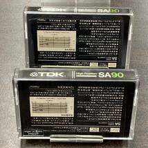 0661BT TDK SA 90分 ハイポジ 2本 カセットテープ/Two TDK 90 Type II High Position Audio Cassette_画像6