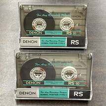 0736BT DENON RS 60分 ノーマル 2本 カセットテープ/Two DENON 60 Type I Normal Position Audio Cassette_画像1