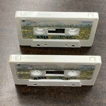 0776T アクシア JC 46分 ノーマル 2本 カセットテープ/Two AXIA 46 Type I Normal Position Audio Cassette_画像2