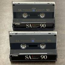 0862T TDK SA 90分 ハイポジ 2本 カセットテープ/Two TDK SA 90 Type II High Position Audio Cassette_画像1