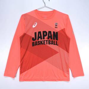 【送料無料】ASICS(アシックス)/バスケットボール日本代表長袖Tシャツ/2033A165/アカツキファイブ/JPサンライズレッド/Mサイズ