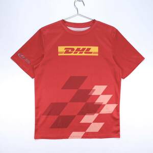 【送料無料】Formuta 1/F-1/DHL/公式スポンサー/ドライTシャツ/吸汗速乾/半袖/レッド/Lサイズ