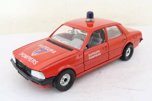 CROGI PEUGEOT 505 STi SAPEURS POMPIERS プジョー 消防 箱無 1/36? イギリス製 イロコ