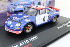 ALPINE RENAULT A110 1800 Ronde Cevenole #4 アルピーヌルノー 1/43 イナレ