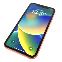 docomo Apple iPhone XR MT0T2J/A 128GB コーラル 利用制限〇 スマホ 本体 SIMロック解除済 z34_画像1