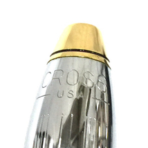 クロス ツイスト式 ボールペン 他 シャープペンシル 含 シルバー×ゴールドカラー 保存ケース付き 計2点QR112-132_画像4