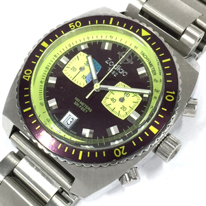 ゾディアック デイト クロノグラフ クォーツ 腕時計 100m 330FEET ZO2257 メンズ 未稼働品 Zodiac QS113-84