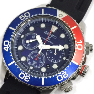 セイコー プロスペック ダイバーズ 200ｍ ソーラー クロノグラフ 腕時計 V175-0AD0 未稼働品 メンズ SEIKO