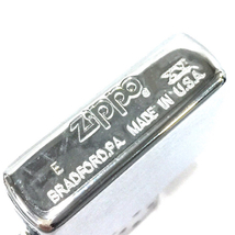 送料360円 ジッポー オイルライター 喫煙具 BOLTY シルバーカラー 約5.5×3.8cm ケース付き ZIPPO 同梱NG_画像4