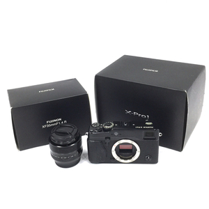 1円 FUJIFILM X-Pro1 FUJINON ASPHERICAL LENS f=35mm 1:1.4 ミラーレス一眼 カメラ L172247