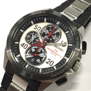 セイコー 腕時計 7T82-0AD0 F1 Honda Racing Team Limited Edition 0176/2007 クロノ QZ メンズ 稼働 QS113-94