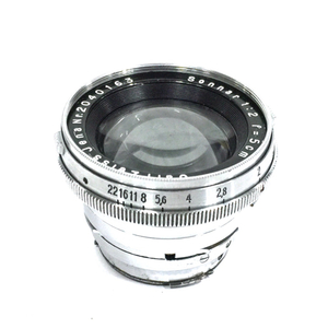 Carl Zeiss Jena Sonnar 1:2 f=5cm カールツァイス カメラレンズ CONTAXマウント マニュアルフォーカス QR113-136