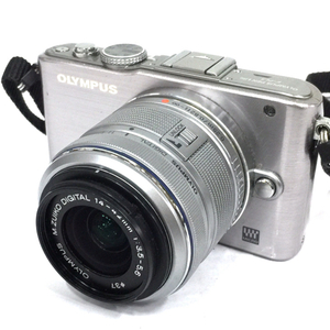 1円 OLYMPUS PEN Lite E-PL3 M.ZUIKO DIGITAL 14-42mm 1:3.5-5.6 ミラーレス一眼 カメラ 動作確認済み C260012