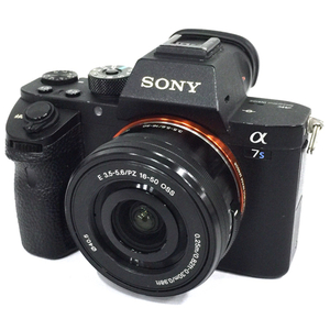 1円 SONY α 7s E3.5-5.6/PZ 16-50 OSS ミラーレス一眼 カメラ デジカメ ブラック C261439-1