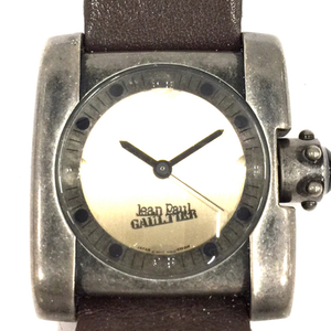 ジャンポールゴルチェ クォーツ 腕時計 稼働品 1032-H32019 メンズ レザーベルト ブランド小物 Jean Paul GAULTIER