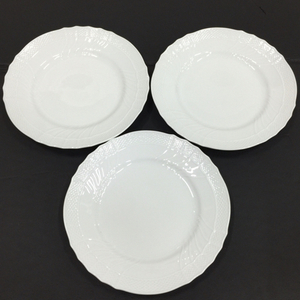 リチャードジノリ ベッキオホワイト プレート 大皿 直径26.5cm 白系 食器 テーブルウェア 計3点 セット