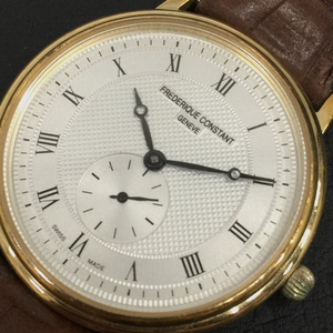 フレデリックコンスタント スモセコ スモールセコンド 腕時計 メンズ ホワイト文字盤 未稼働品 小物 QS114-23