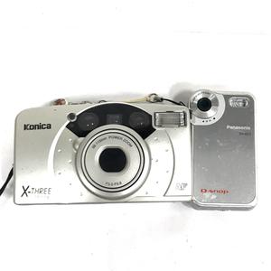 Konica X-THREE ZOOM V フィルムカメラ Panasonic SV-AS3 コンパクトデジタルカメラ セット