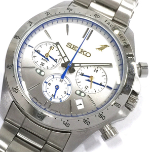 1円 セイコー 腕時計 8T63-00X0 N700Sのぞみ 1周年記念 クロノ グラデ文字盤 クォーツ メンズ 稼働 付属品有り
