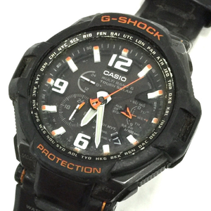 カシオ Gショック マルチバンド6 タフソーラー 腕時計 メンズ ブラック文字盤 未稼働 現状品 ファッション小物 CASIO