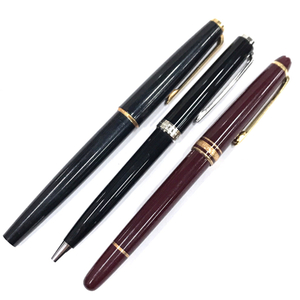 モンブラン 刻印なし カートリッジ式 万年筆 ツイスト式 ボールペン インク付き まとめセット MONTBLANC