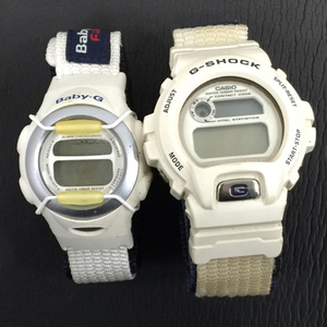 1円 カシオ 腕時計 G-SHOCK DW-6697 / Baby-G BG-097 ラバコレ ペガサス＆ユニコーン クォーツ 計2点 CASIO