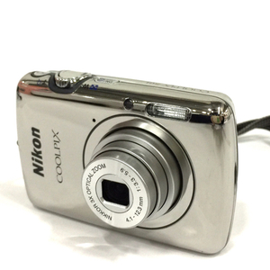 1円 Nikon COOLPIX S01 4.1-12.3mm 1:3.3-5.9 コンパクトデジタルカメラ シルバー L281459