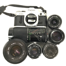 CANON AE-1 FD 50mm 1:1.4 FL 50mm 1:1.8 含む 一眼レフ フィルムカメラ レンズ セット QR121-198_画像1