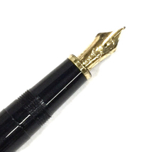 セーラー 万年筆 ペン先 14K カートリッジ式 インクなし 黒×ゴールドカラー 全長約13.5cm 文房具 Sailor QX121-4_画像3