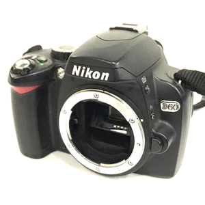 1円 Nikon D60 デジタル一眼レフ カメラ ボディ 本体 デジタルカメラ ブラック