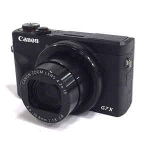 1円 Canon PowerShot G7X Mark 8.8-36.8mm 1:1.8-2.8 コンパクトデジタルカメラ ブラック C091645